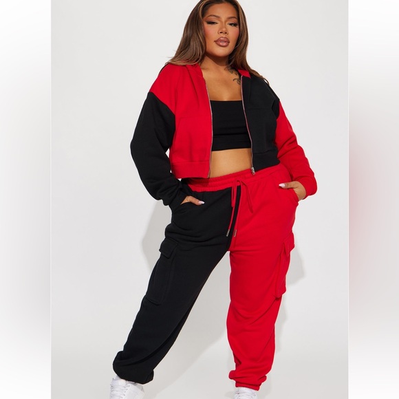 NWT❤️🖤 MELINDA COLORBLOCK 2pc SET - Picture 1 of 4